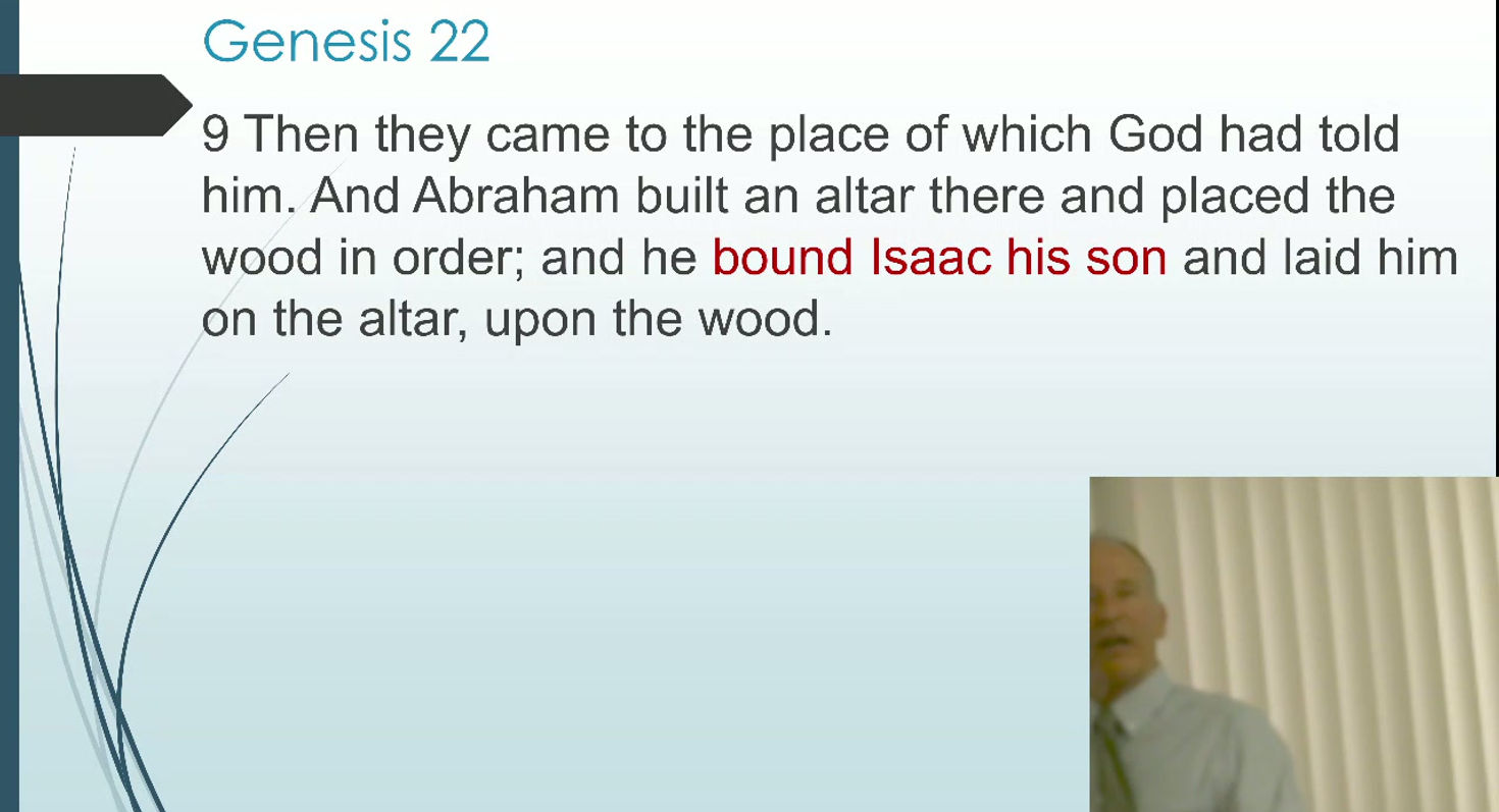 3/15: Genesis part 39 (chapter 22) -- 9amSun